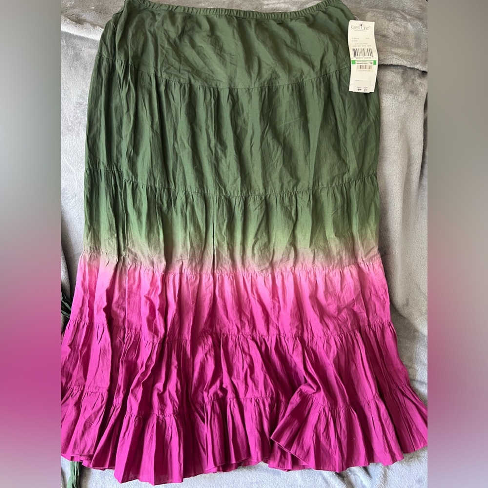 Karen Kane Olive to Magenta Ombre Maxi Skirt